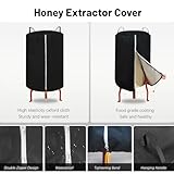 BeeTech Professional 4/12 Frames Electric Honey Extractor with Protective Cover, Fast Harvesting Honey Extractor Equipment for Beekeepers and Backyard