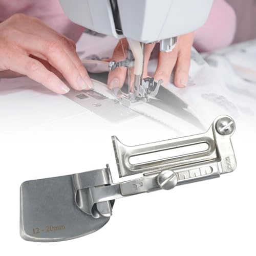 Adjustable Sewing Rolled Hemmer Foot, 2024 Upgraded Universal Sewing Rolled Hemmer Foot, 12-20MM 15-25MM Rolled Hemmer Foot for Sewing Machine Accessories (12-20MM)