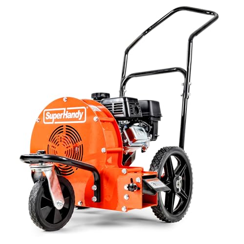 SuperHandy Walk Behind Leaf Blower, Wheeled Manual-Propelled, 7HP 209cc, 4 Stroke, Wind Force of 150 MPH / 1270 CFM at 3600RPM