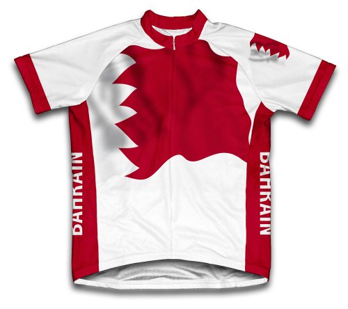 ScudoPro Bahrain Flag Short Sleeve Cycling Jersey for Men - Size XS