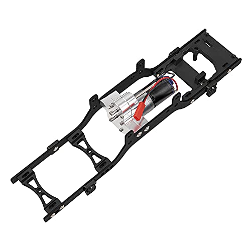 ShareGoo Metal Body Chassis Frame Car Shell Suspension Bracket with 370 Motor kit for MN Model D90 D91 MN45 MN99 MN99S 1/12 RC Car (Black)