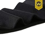 WANDER Men's Solid Dress Socks Cotton Black Men 8 Pairs Trouser Thin Classic Socks (Shoe Size:9-12, 8 Pairs Black)