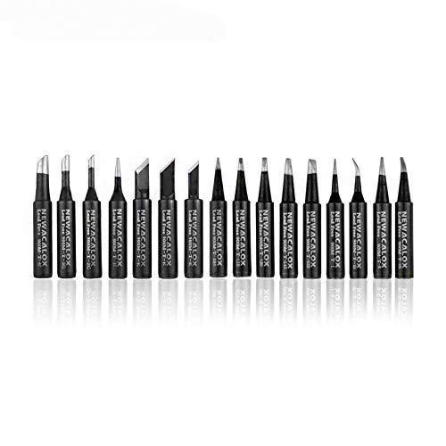 Soldering Iron Tips 900M Solder Lead-free Tips 16pcs for HAKKO 936,937,907 Atten, Quick,Ryobi, Aoyue, Yihua,Vastar,Sywon,Tabiger,SOAIY and X-Tronic Solder Gun/Station