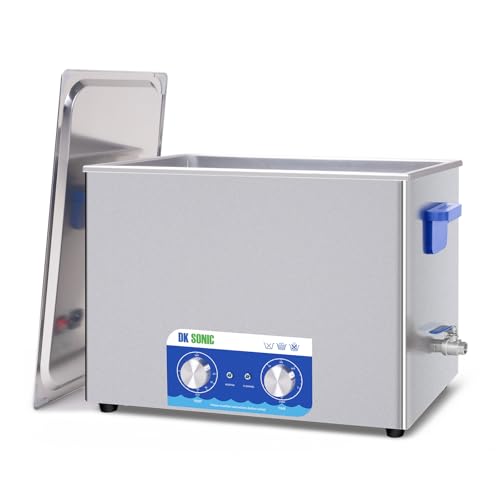 DK SONIC Ultrasonic Cleaner,37L 720W Sonic Cleaner with Heater&Mechanical Timer,Ultrasonic Carburetor Cleaner for Cleaning Gun,Engine,Carburetors,Chains(Include Basket)