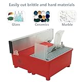 Deruilong Trim Saw with diamond coated saw blade - Glass Bottle Cutter, Rock Saw, Stone, Glass Cutting, Trimming, Sawing Machine for cutting glass and brittle hard materials cutting machine