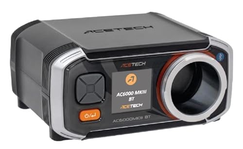 ACETECH Airsoft Chronograph AC6000MKIII BT Bluetooth-Enabled 30 to 400 m/s Measurement Shooting Speed Tester Chrono with Colorful LCD Display App Support for 4.5mm/6mm/8mm/9mm BB