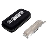 East top Upgrade Chromatic Harmonica 16 Hole 64 Tone Key of C, Aluminum Comb Chromatic Mouth Organ Harmonica For Adults, Students and harmonica lovers