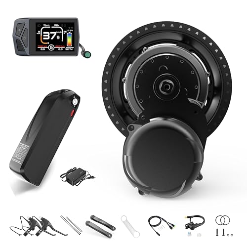 Tongsheng TSDZ8 48V 750W Mid Drive E-Bike Conversion Kit with EKD01 Display & 48V 20Ah Shark Battery - High-Performance, Electric Bike Motor for All-Terrain Powerhouse with Speed & Torque Sensor