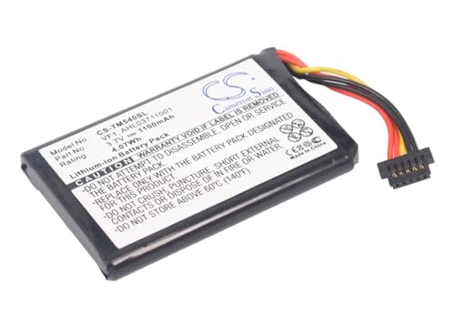 VINTRONS Replacement Battery for Tomtom Go 540 Live, 4CF5.002.00, Go 540