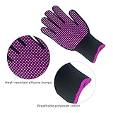 JHJEWH 20 Pcs Heat Resistant Gloves,Heat Resistant Gloves for Hair Styling,Gloves with PVC Bumps,Heat Gloves for Sublimation,Heat Proof Gloves,Heat Resistant Work Gloves,Thermal Hair Styling Gloves