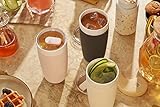 W&P Porter Insulated Tumbler 20 oz | No Metallic Aftertaste Ceramic Coated for Water, Coffee, & Tea | Wide Mouth Vacuum Insulated | Dishwasher Safe, Cream