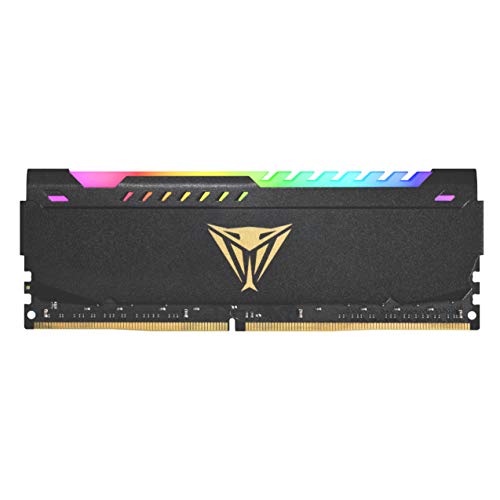 Patriot Viper Steel RGB DDR4 RAM 8GB (1X8GB) 3200MHz CL18 1.35v UDIMM Desktop Gaming Memory Module Compatible with XMP - PVSR48G320C8