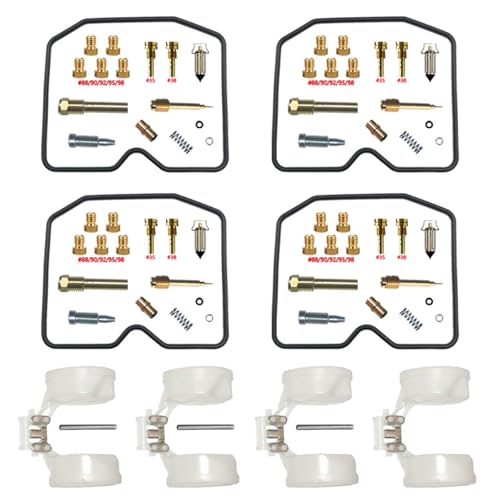 Carburetor Repair Kit fit for Yamaha FZ400 4YR Float Diaphragm Parts 4sets(FZ400-D)