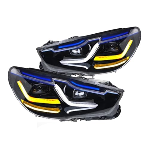 2PCS Car Lights Compatible For BMW F07 5 Series GT 5GT Headlight 2010-2017 F07 5GT Head Lamp Drl Projector Lens Automotive