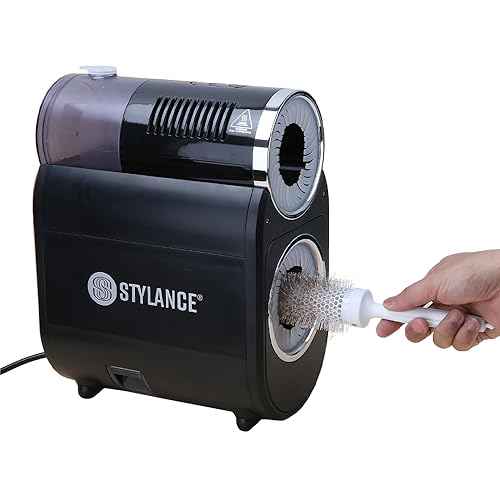 Hair Brush Cleaner, Professional Electric Hair Round Brush Cleaner Machine, Hair Brush Cleaning Tool, with Funnel and Scissors for Removing Hair Dust Salon Use