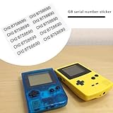 SG Store 10PCS Serial Number Sticker Compatible with Nintendo Gameboy Classic Compatible with Color & Pocket 24x4.5mm Replacement Labels Sticker Case Back Label