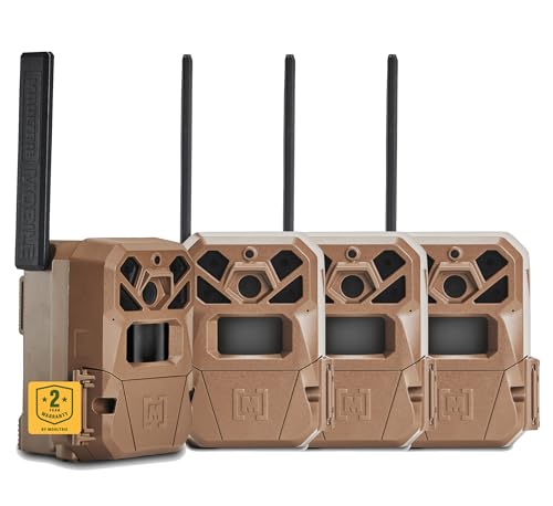 Moultrie Edge 2 Cellular Trail Camera - Auto Connect Nationwide 4G LTE - On Demand 36MP Photo - 1080P Video with HD Audio - 100 Ft Detection Range - Low Glow Flash