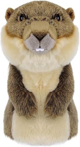 Profey Funny Golf Club Head Covers - Groundhog & Gopher Plush Animal Driver Headcover for 460cc Clubs - Protective Golf Club Covers for Men, Women & Kids