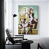 Kaichou Wa Maid-Sama! Anime Posters Misaki Ayuzawa&Aoi Hyoudou Maid Aesthetic Posters Poster Decorative Painting Canvas Wall Art Living Room Posters Bedroom Painting 20x30inch(50x75cm)