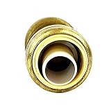 1/2" Push Fit Coupling Connection Fittings - Brass Plumbing Connectors for PEX, Copper, PVC Tubes & Pipes, Quick Connect, Bite Adapter, Slip Reducer, Valve Tool, Water Line Saver, Expansion - 10 Pack