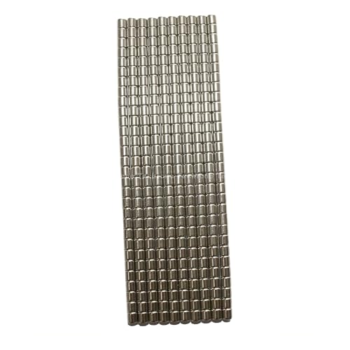 Tiny Cylinder Magnets 1x1mm Very Small - Magnetic Fastener Holder for Crafting Decoration Modeling Miniatures Round Micro Magnet Nano Cylinders N52 (100 Pack)