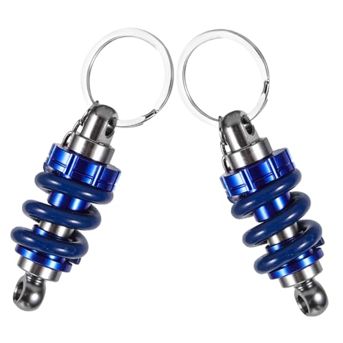 2pcs Shock Absorber Key Ring Bag Hanging Decor Key Hanging Pendants Auto Part Key Chain Ring Car Meeting Favors Key Holder Ring Bag Pendant Keychain Decor Coilover Key Holder