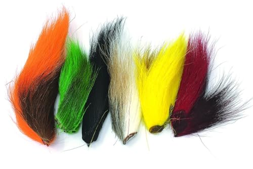 Bucktail Tips Variety 6 Pack for Fly Tying or Tying Flies.