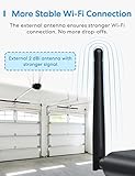 meross Smart Garage Door Opener Remote with External Antenna, Up to 3 Single Doors, Compatible with Apple HomeKit, Amazon Alexa, Google Assistant, SmartThings, App Control, No Hub Needed