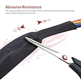 Sonoreboom 2 to 1 Heat Shrink Braided Sleeving 3/4" - 24 feet Pliable Shrinkable Fabric Sleeve for Protection Cable/Wire/Irregular Shape Hose