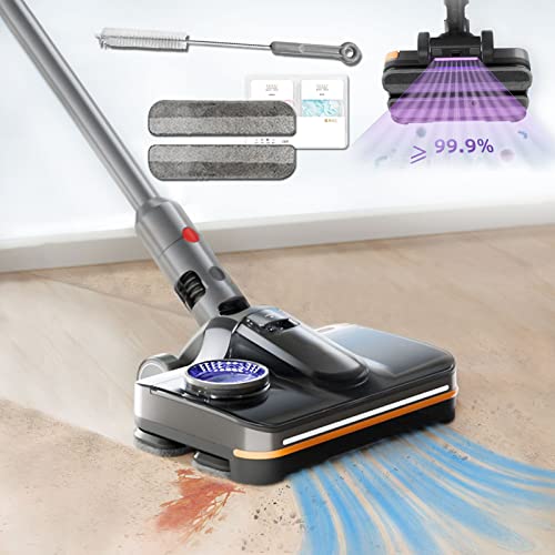 Electric Mop Head Attachment for Dyson V8 V10 V11 V15 V12slim Cordless Vacuum Cleaner Accessories, with LED UV,230ml Detachable Water Tank ,Home Hardwood Tiles Floor Cleaning Wet Dry Mop（Standard）