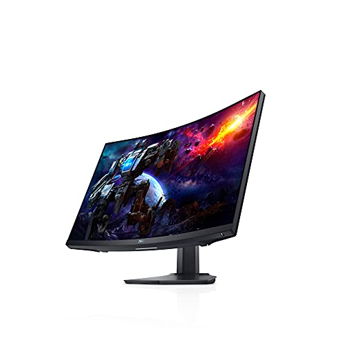 Dell S2722DGM Curved Gaming Monitor - 27-inch QHD (2560 x 1440) 1500R Curved Display, 165Hz Refresh Rate (DisplayPort), HDMI/DisplayPort Connectivity, Height/Tilt Adjustability - Black