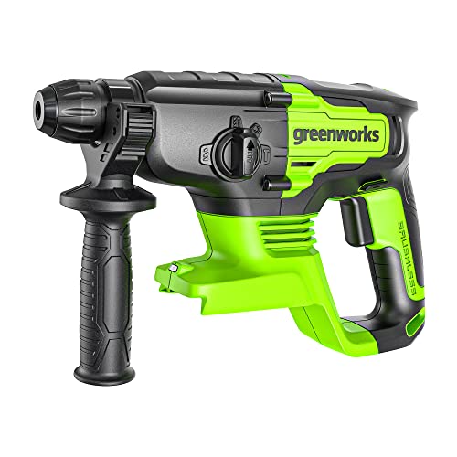 Greenworks 24V Brushless Cordless Rotary Hammer, Impact Rate 4500 IPM, SDS-Plus - Battery and Charger Sold Separately