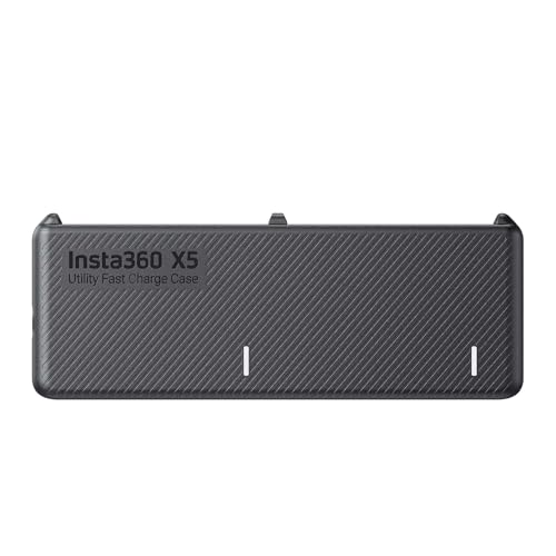 Insta360 X5 Utility Fast Charge Case, Fast Charge, Charges Two Batteries in The case and one in The Camera—All at Once