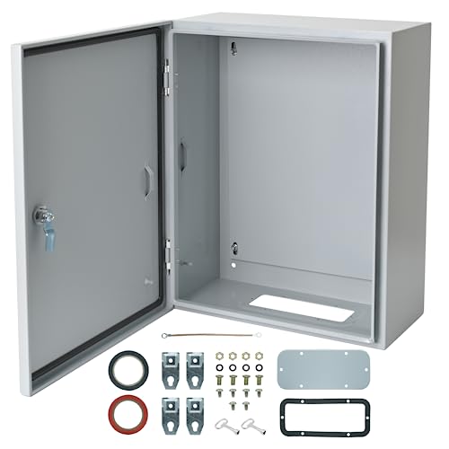 Waterproof Electrical Enclosure 24 x 24 x 8'', Outdoor Electrical Box Weatherproof, Electrical Junction Box with Reinforced Lock