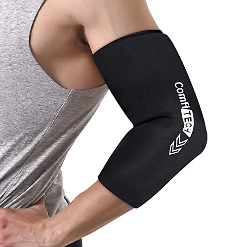 ComfiTECH Elbow Ice Pack Wrap and Tennis Golfers Sleeve for Arm and Calf, Large