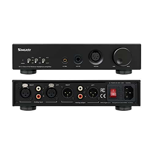 Singxer SA-1V2 Fully Balanced Fully Discrete Class A Amp XLR 6.35 Single-Ended 4.4 Balanced Pre-Amp Amplifier