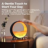 Dekala Arches Sunrise Alarm Clock | Sunset White Noise Sound Machine Sleep Timer | Loud Natural Sound Wake-Up Light |15W Wireless Charging | Customizable Snooze Mode | 2.4G & 5G WiFi App Control 【NEW】