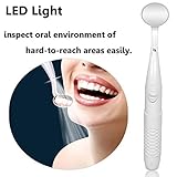 ffresiss Dental Mirror with Light,Teeth Inspection LED Mirror,Anti-Fog Mouth Mirror,Dentist Oral Care Tool