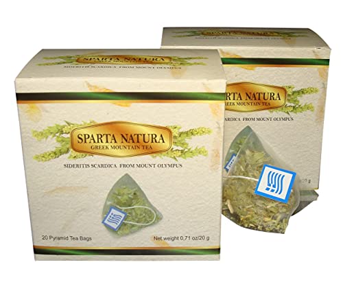 Sparta Natura Organic Greek Mountain Tea, Pyramid Tea Bags, Authentic, Quick and Easy (2)