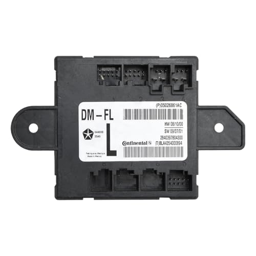 Bruce & Shark 05026861AC Front Left Driver Door Module for Dodge for Chrysler for Jeep for RAM 2008-2018, Fits Grand Caravan, Journey, Town & Country, Liberty, Nitro