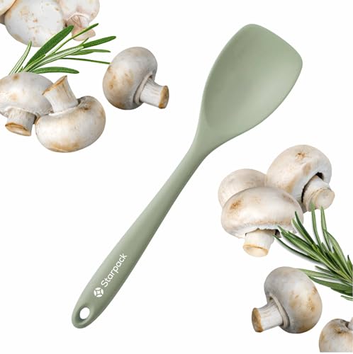 Starpack 'The All Rounder' Premium Silicone Spoonula Spatula - Silicone Spatula Spoon Heat Resistant to 600°F - Best Silicone Spoonulas - Rubber Spoon Spatula - Kitchen Spoon Spatula for Cooking