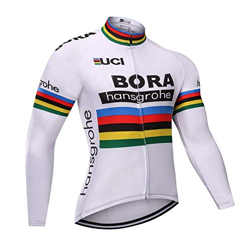 Miloto Cycling Long Sleeves Shirts Team Bike Jerseys Men Biking Clothing（Medium）