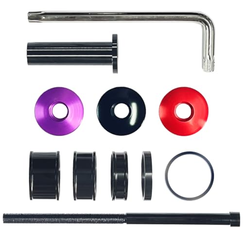 Stem Lock for Surron, Talaria, E-Ride Pro, 79Bike – Handlebar Stem Lock Kit with Top Cap, Headset Spacer, Extended Nut – Compatible with Light Bee, Sting, XXX, X260 – Includes Black, red, Purple