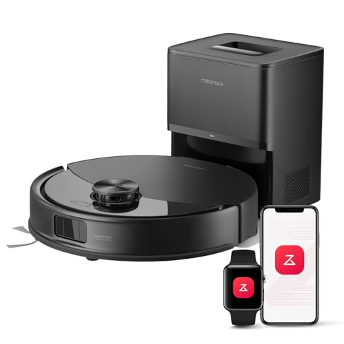 roborock Q10 S5+ Robot Vacuum and Mop with Self-Emptying, 10,000Pa Suction, Upgraded from Q8 max+, Obstacle Avoidance, Sonic Mopping, Dual Anti-Tangle Design, Auto Mop Lifting, Ideal for Pet Hair