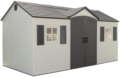 Lifetime 6446 Outdoor Storage Shed, 8 x 15 Foot, Desert Sand