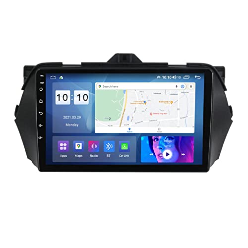 Android 12 Car Stereo for Suzuki Ciaz 2014-2018 9 Inch Touch Screen Car Radio with GPS Navigation WiFi Bluetooth Hands-Free, Portable Car Radio