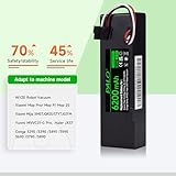 14.8V 6200mAh Replacement Battery for Wyze WVCR200S Robot Vaccum, for Xiaomi Mop Pro/Mop P/Mop 2S, Xiaomi STYTJ02YM, Conga 3290 3390 3490 3590, Yunmi MVVC01-G Pro, Haier JX37 Robot Vacuum Cleaner