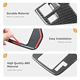 INTGET Small Gear Panel Cover for 2024 2025 Subaru Crosstrek/Subaru Impreza Accessories Carbon Fiber Plastic Center Console Gear Shift Panel Cover for 2025 Subaru Crosstrek(Small Gear Panel Cover)