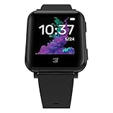 3Plus 3PL-VIBEPLUS-BK Vibe+ Smartwatch, Black