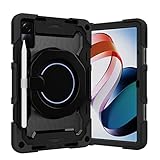 Case for Honor Pad X9/Honor Pad X8 Pro,Light Weight Shock Proof Rotating Kickstand Tablets Protective Cover Case for Honor Pad X9/Honor Pad X8 Pro 11.5 inch Released 2023 (Black)